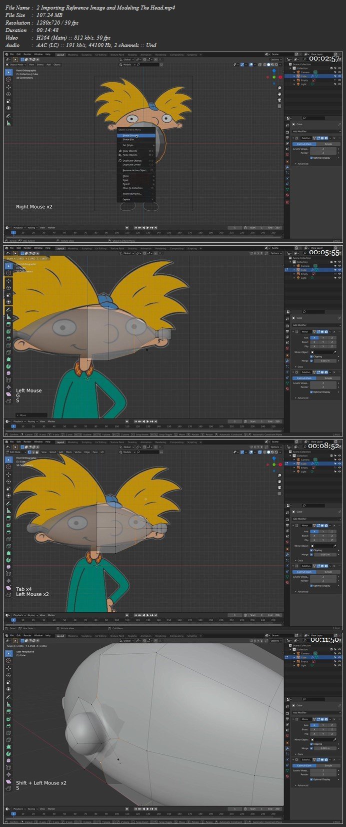 Creating A Cartoon Character Using Blender