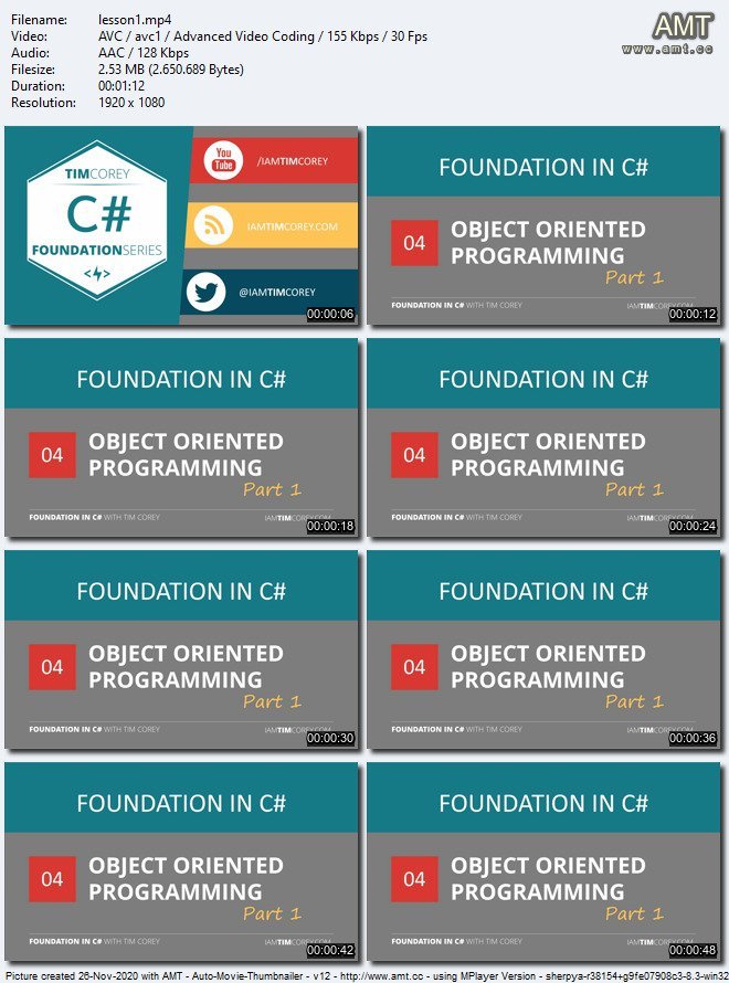 Foundation in C#: Object Oriented Programming Part 1