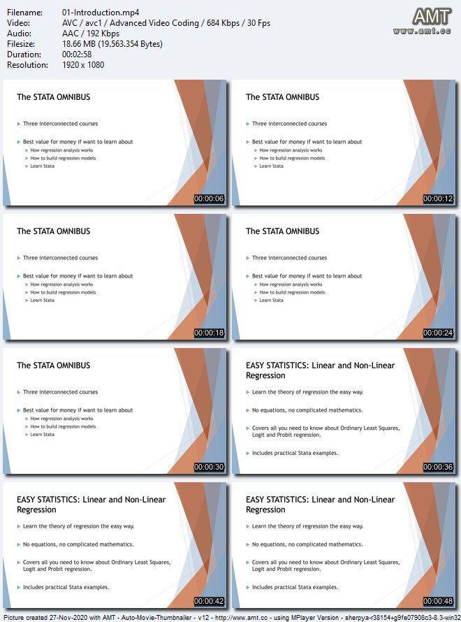 The Stata Omnibus : Regression and Modelling with Stata