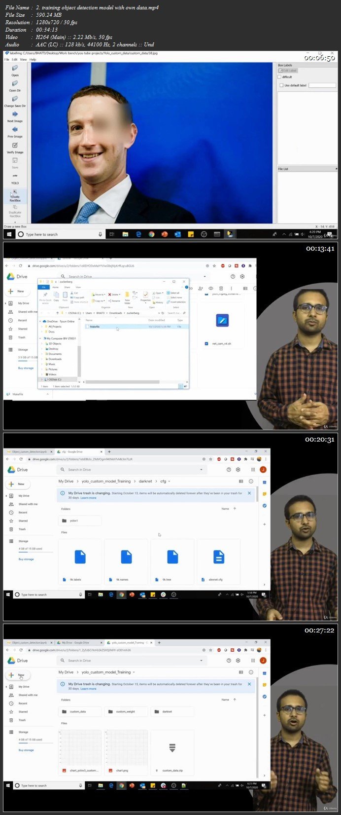 Deep Learning :Adv. Computer Vision (object detection+more!)