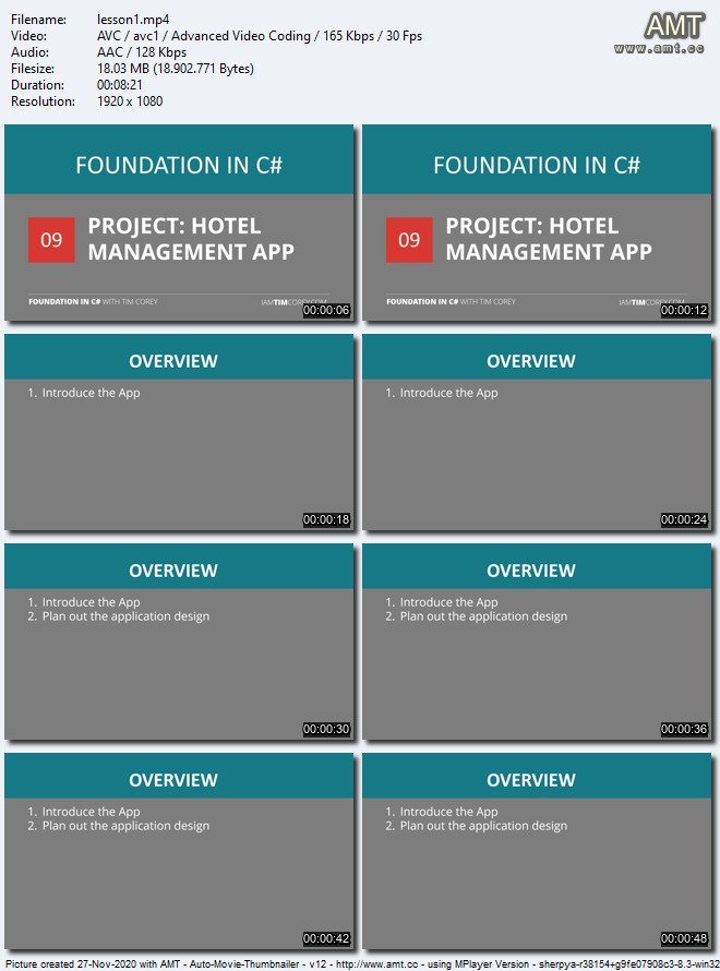 TimCorey - Foundation in C#: Hotel Management App