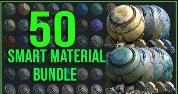 ArtStation Marketplace – 50 High Quality Metal Smart Material Bundle