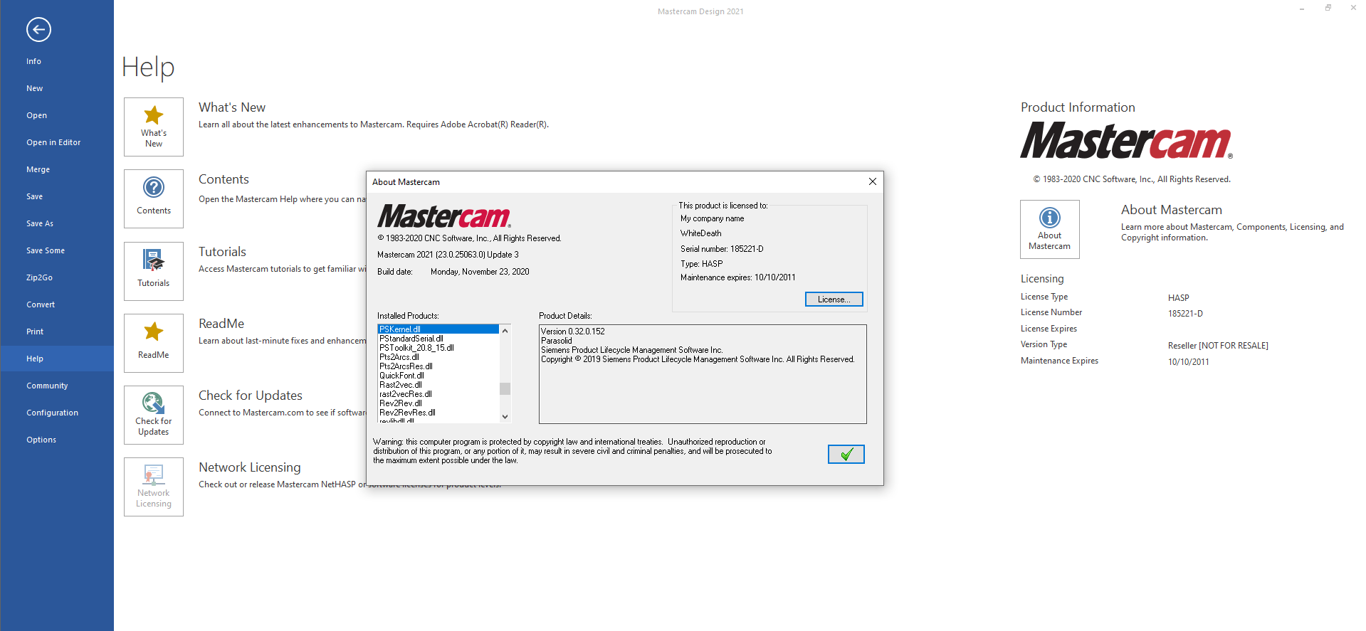 Mastercam 2021 v23.0.25036.0 Update 3 Only (x64)