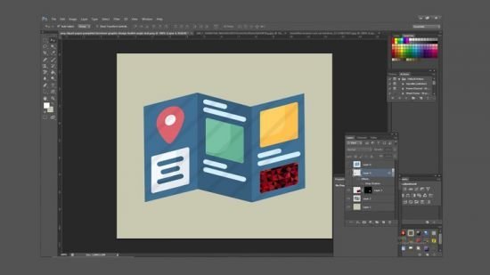 Creating professional pamphlet in Photoshop