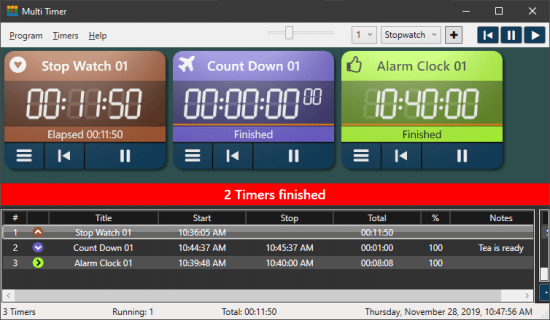 Programming Multi Timer 6.8