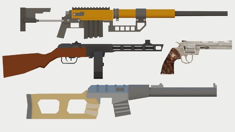 How To Model Low Poly Guns In Blender