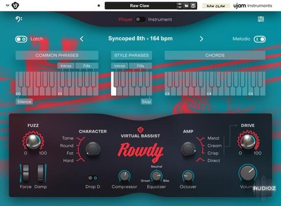 Reason RE UJAM Virtual Bassist Rowdy v1.0.0-DECiBEL screenshot