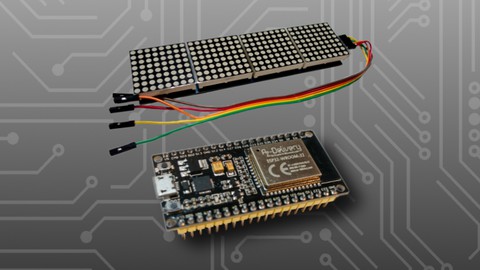 Control a LED Matrix via web interface with Arduino ESP32