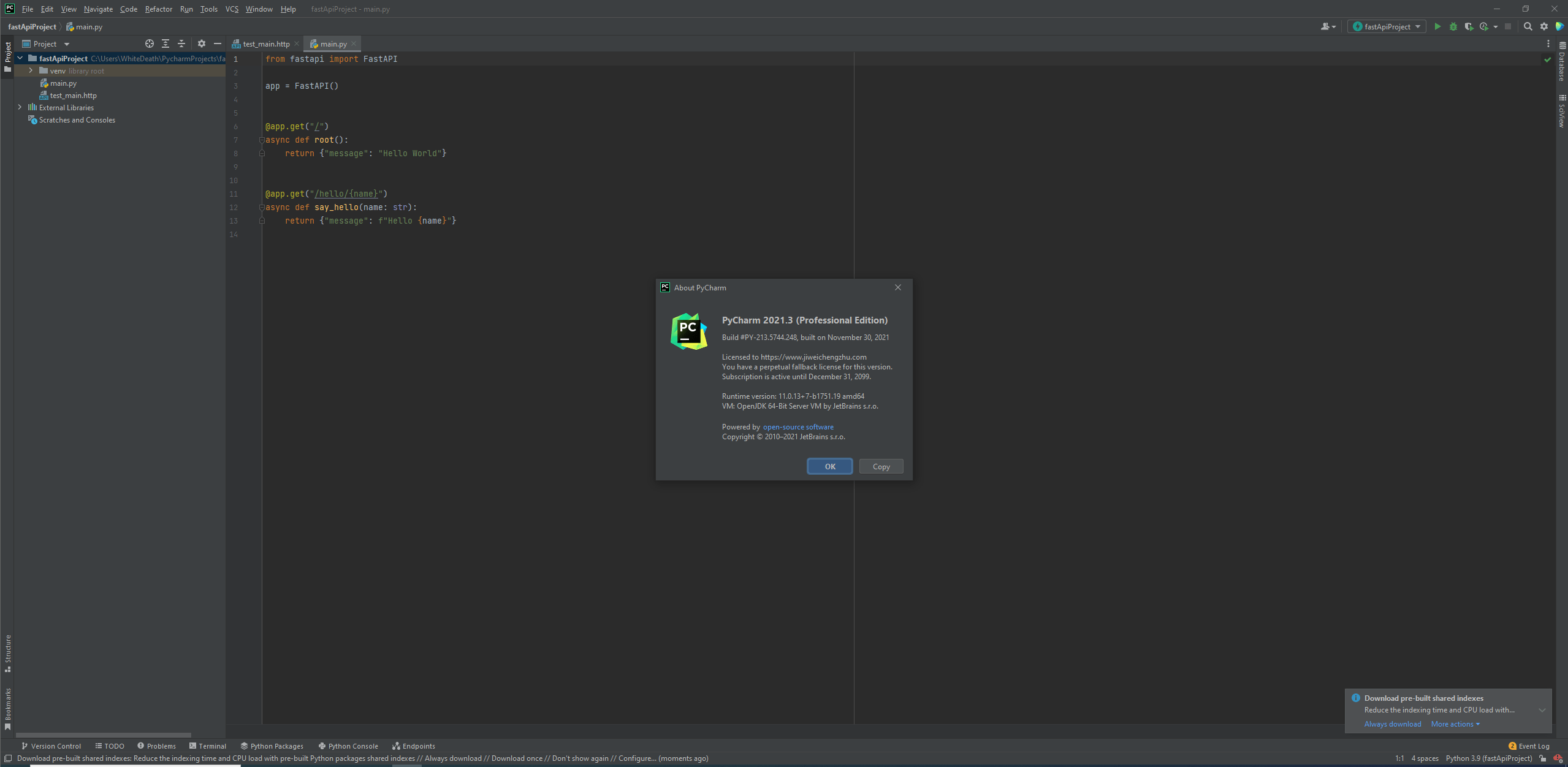 JetBrains PyCharm Professional 2021.3 (x64)