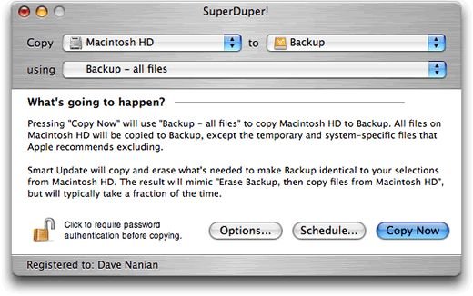 SuperDuper! 3.5 beta2 MacOSX