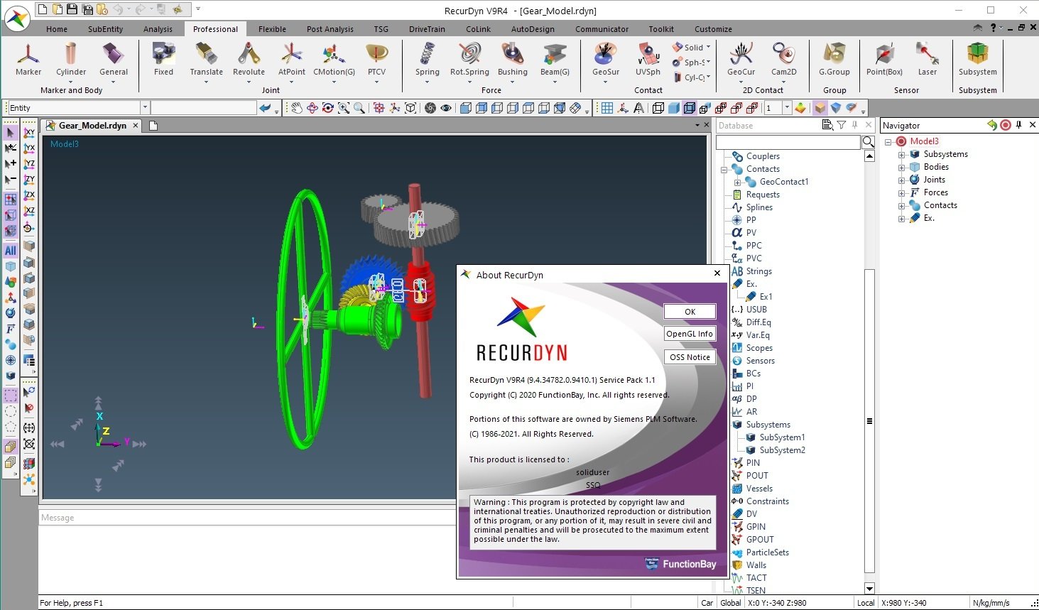 FunctionBay RecurDyn V9R4 SP1.1 Update