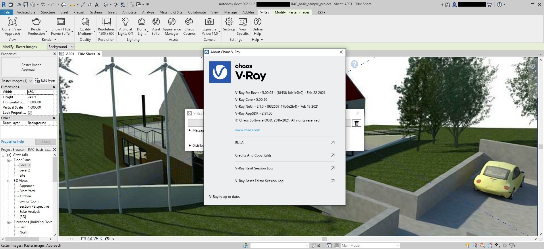 V-Ray Advanced 5.00.03 for Revit 2018-2021