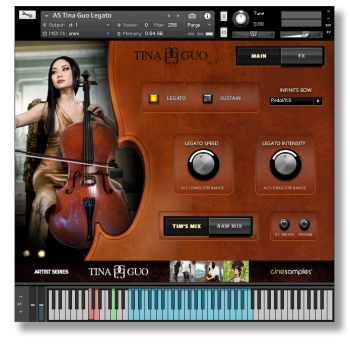 Cinesamples Tina Guo Acoustic Cello Legato v1.4 KONTAKT PROPER