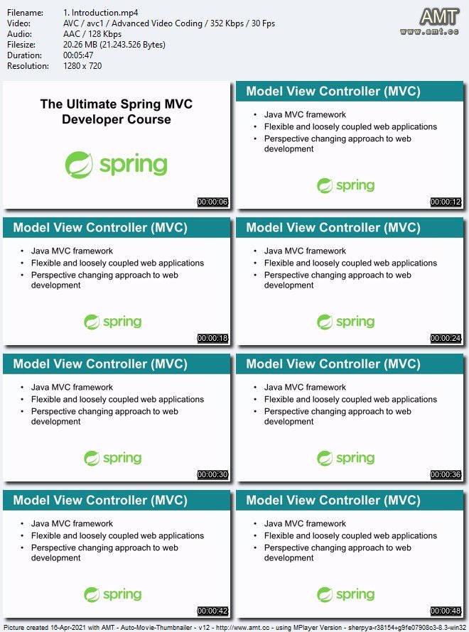 Spring MVC: The Ultimate Spring MVC Developer Course