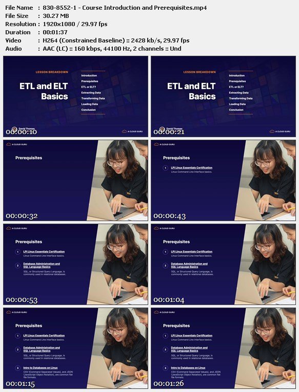 ETL and ELT Basics