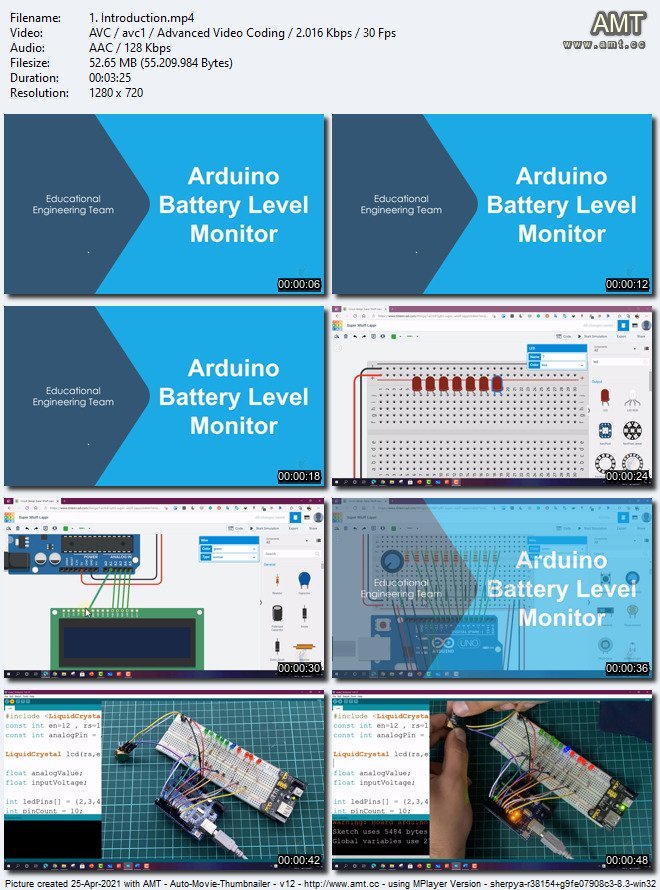 Arduino Battery Level Monitor