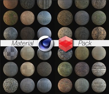 ArtStation Marketplace – Redshift Rustic Material Pack 99