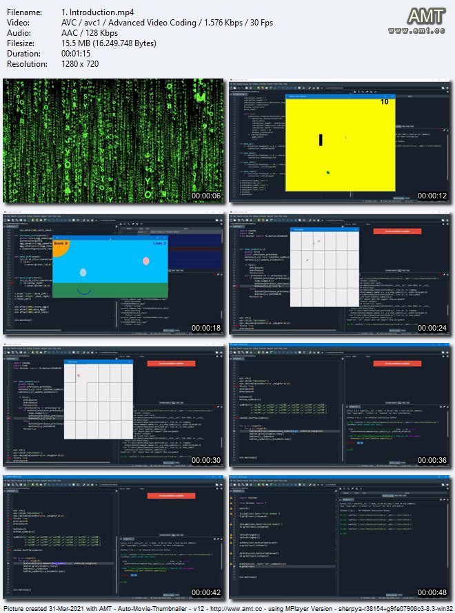 Python Game Development | Python GUI Programming | 2021 (Full Course)