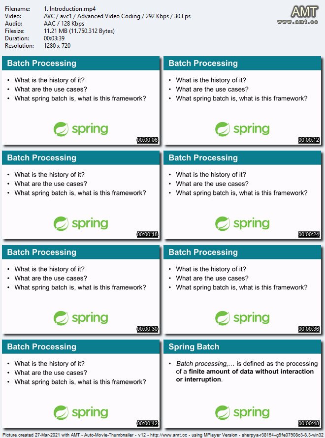 The Ultimate Spring Batch Developer Course