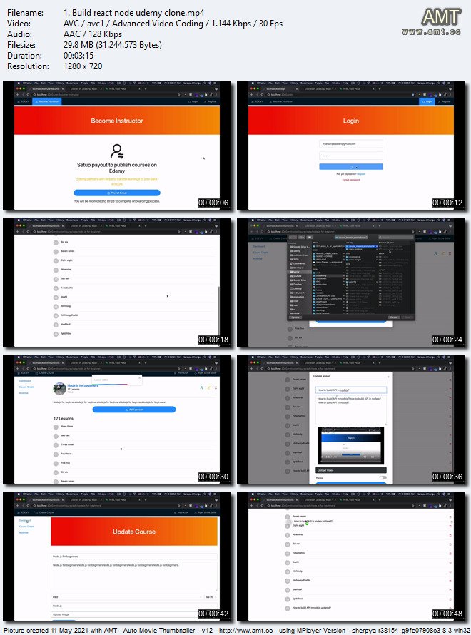 Next.Js React Node JavaScript MERN LMS eLearning Marketplace