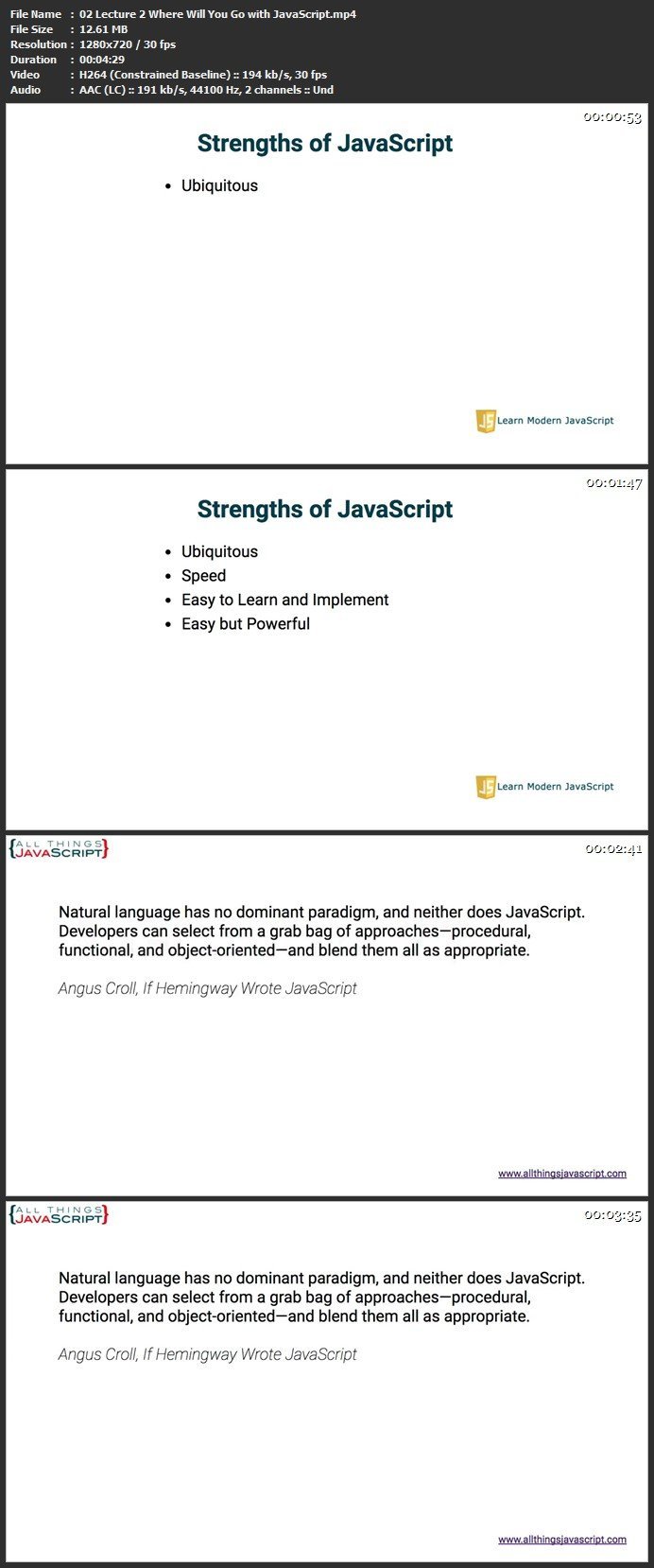 Learn Modern JavaScript: Advanced Topics