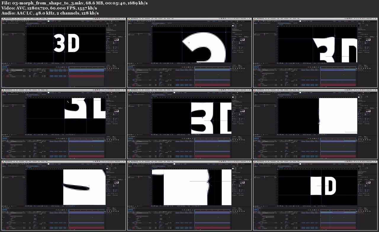 Adobe After Effects : Morph 3D Type