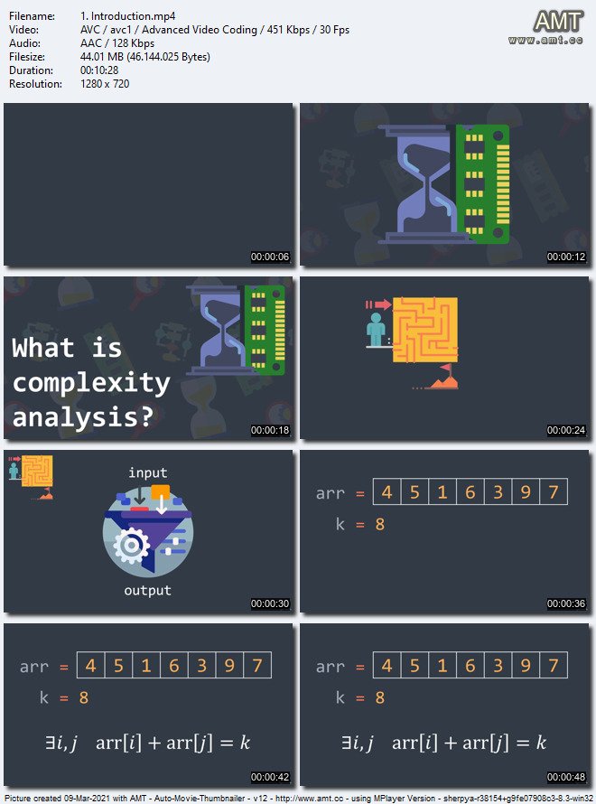 Time and space complexity analysis (big-O notation)