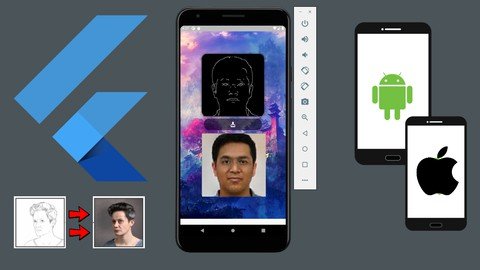 Flutter 2.0 Android & iOS Drawing to Real Life Generator App