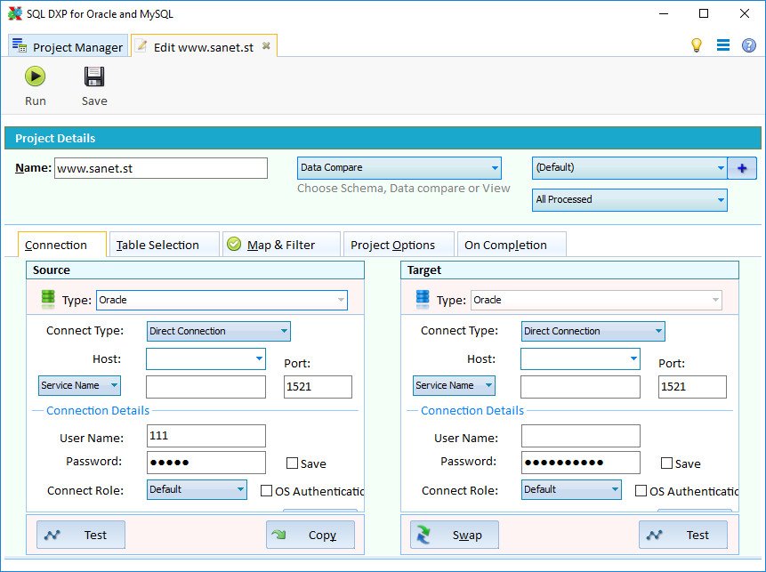 SQL DXP for Oracle and MySQL 6.5.0.157