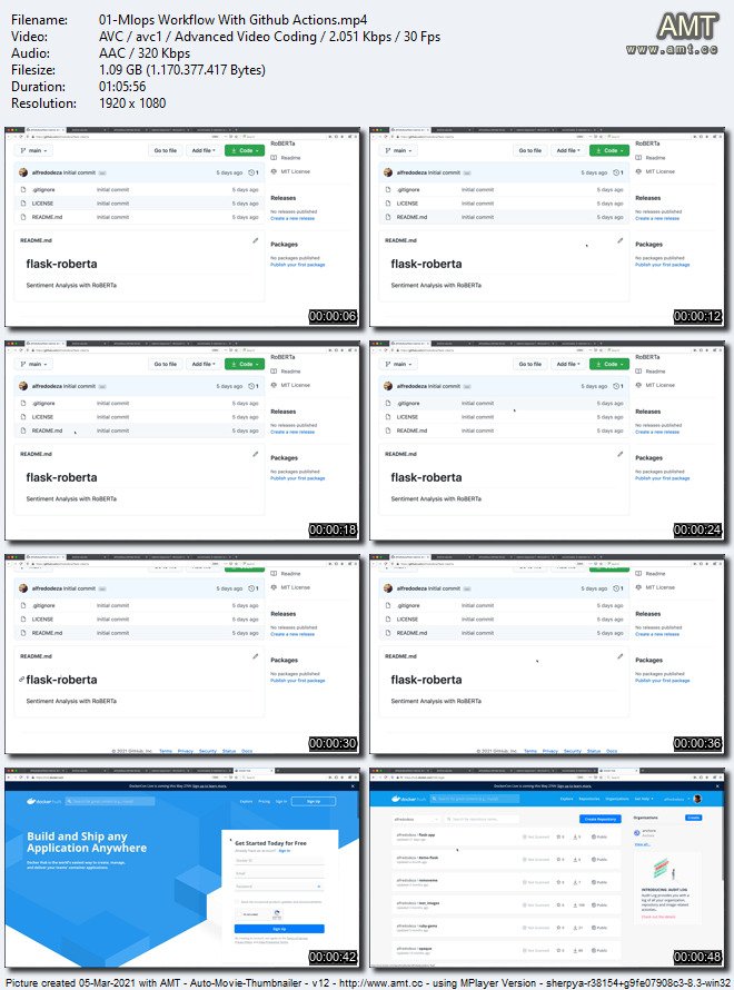 MLOps workflow with Github Actions