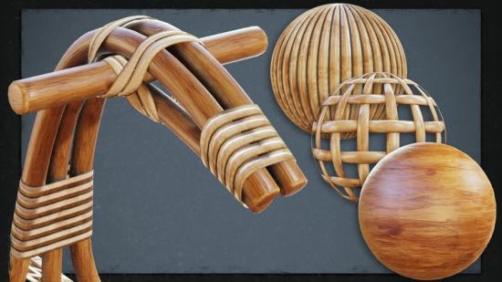 Rattan Rocker | A Complete Game Asset Workflow