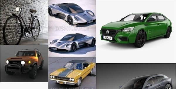 Car 3D Models Bundle May 2021