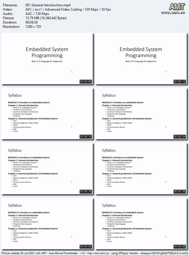 Embedded System Programming Course