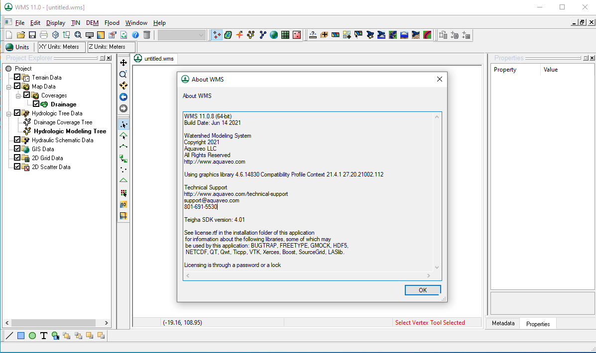 Aquaveo Watershed Modeling System (WMS) 11.0.8