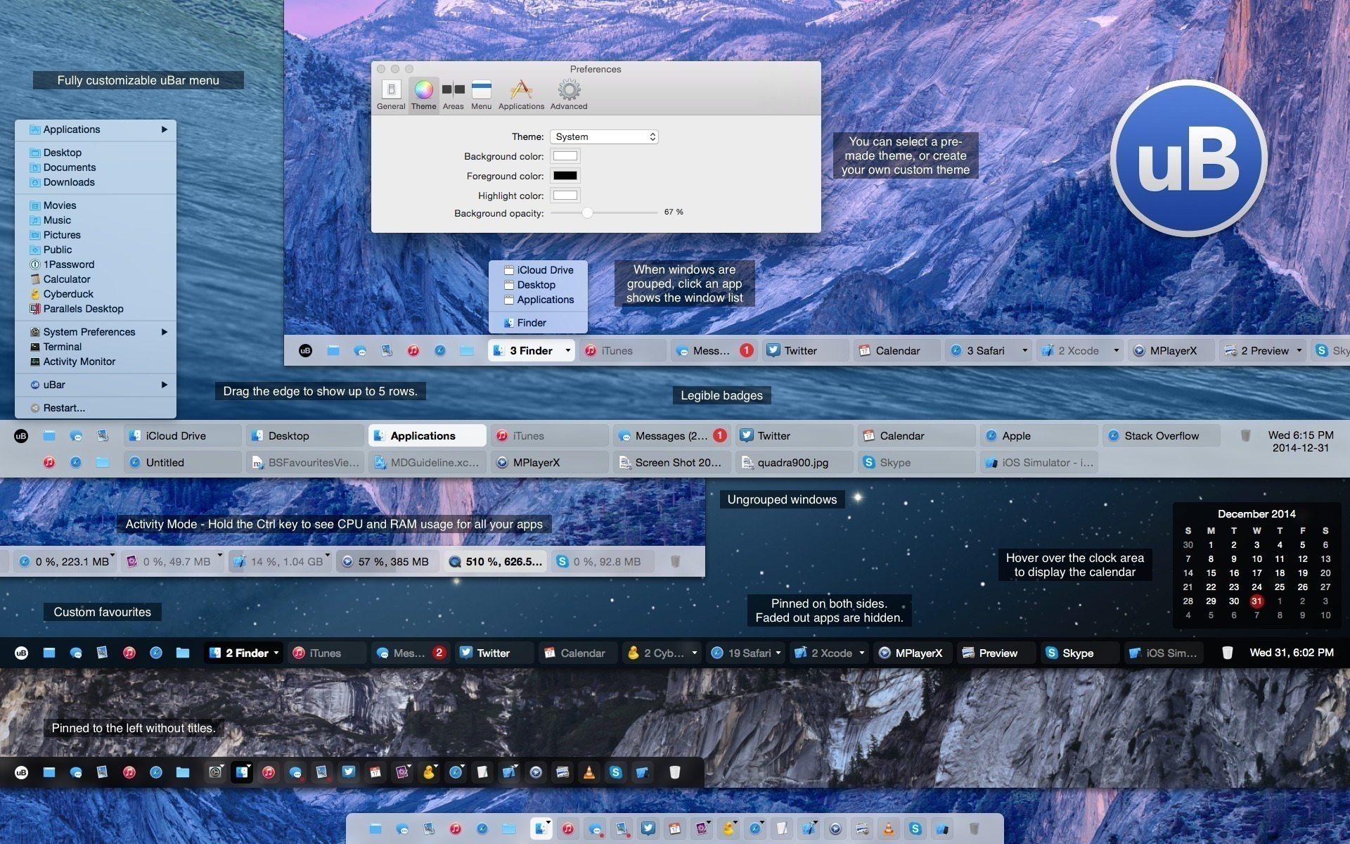 uBar 4.2.0 MacOSX