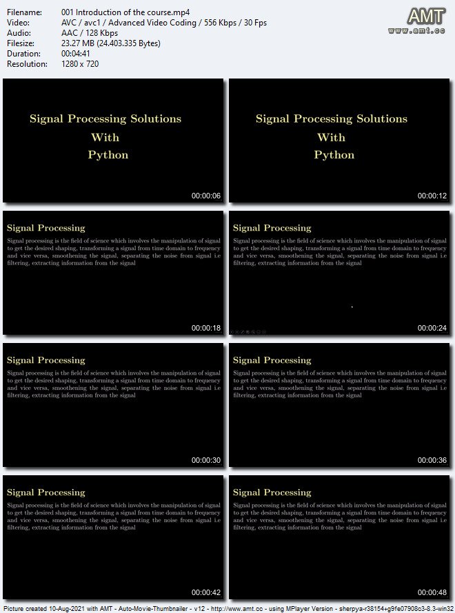 Signal Processing Solutions With Python