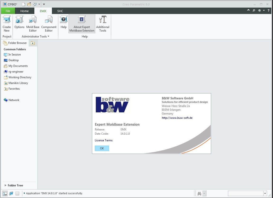 EMX (Expert Moldbase Extentions) 14.0.1.0 for Creo 8.0
