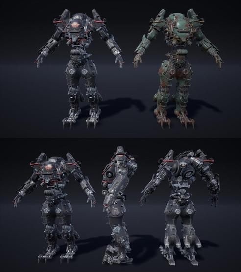 Unreal Engine – Dystopia Mech and Pilot