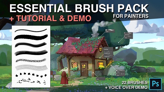 Essential Brush pack for Painters – Stylized environment