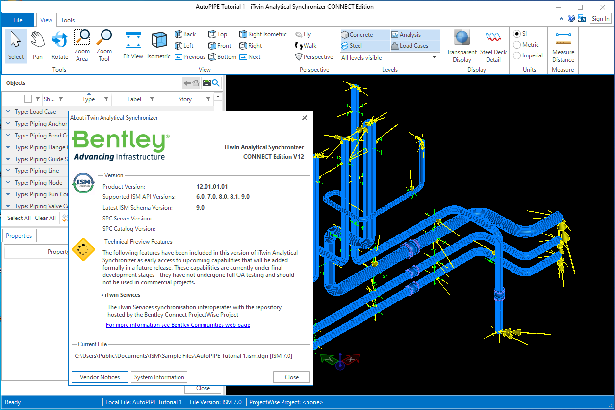 iTwin Analytical Synchronizer CONNECT Edition V12 Update 1 Patch 1