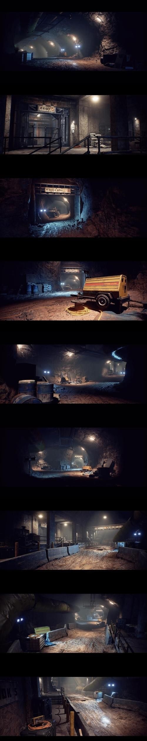 Unreal Engine – Underground Caves and Bunker