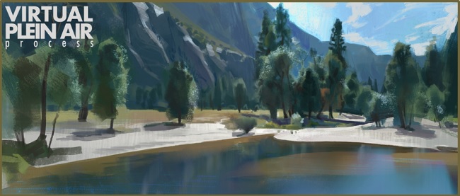 Gumroad – Virtual Plein Air painting process