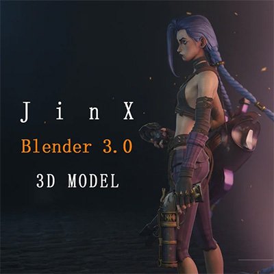 Gumroad – Jinx 3D model – Blender file – Blender 3.0