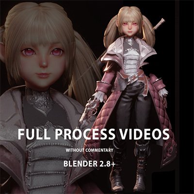 Gumroad – Create an MMORPG character style in Blender