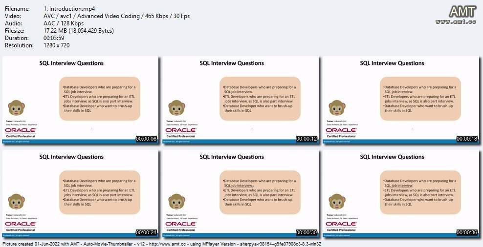 Oracle SQL Interview Questions Master Class