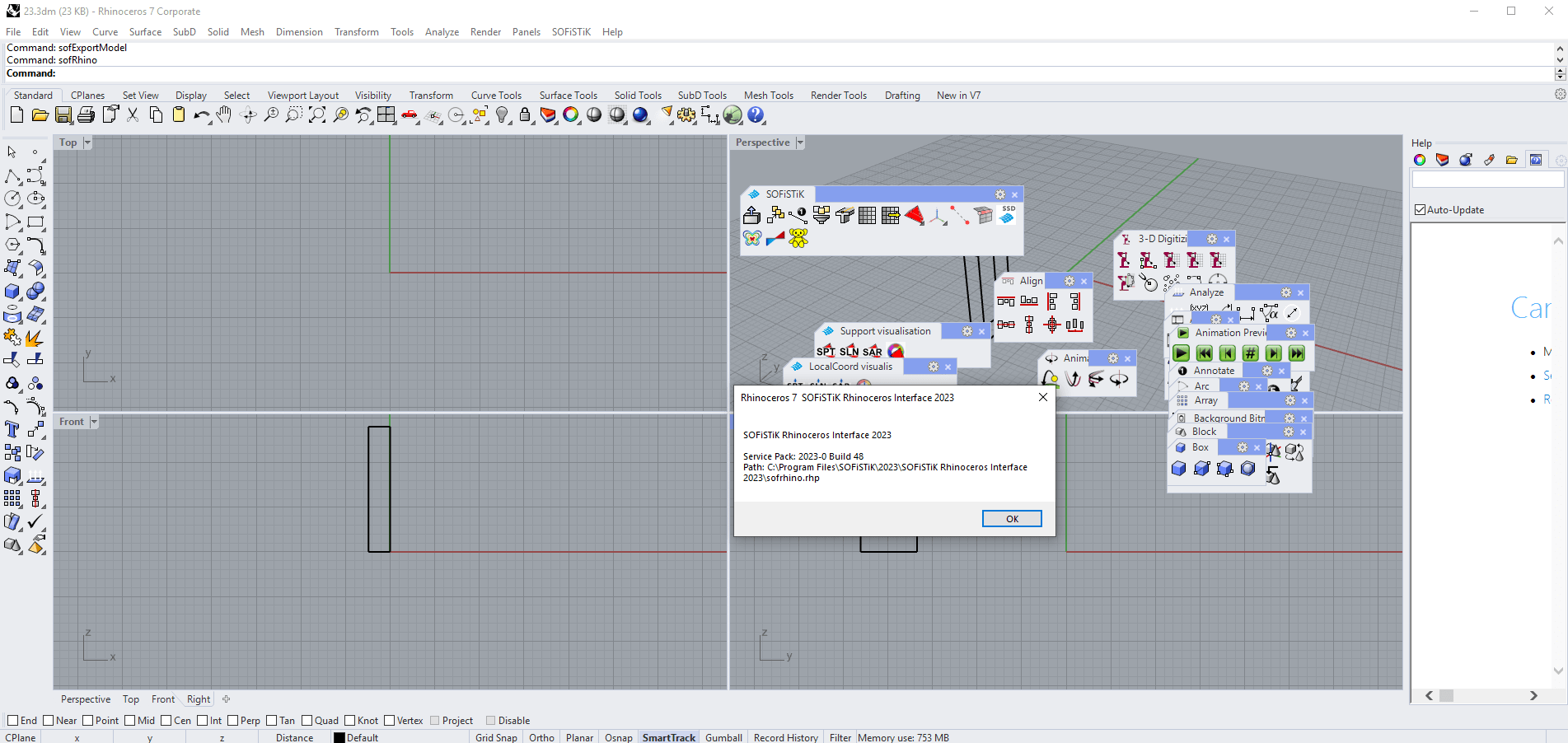 SOFiSTiK 2023 SP0 Build 48 For Rhino 6-7 (x64)