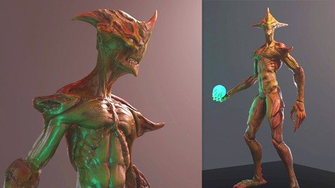 3D Game Character Creature – Full Complete Pipeline