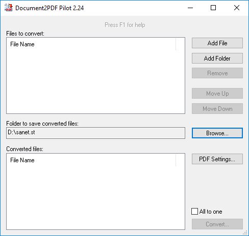 Document2PDF Pilot 2.24