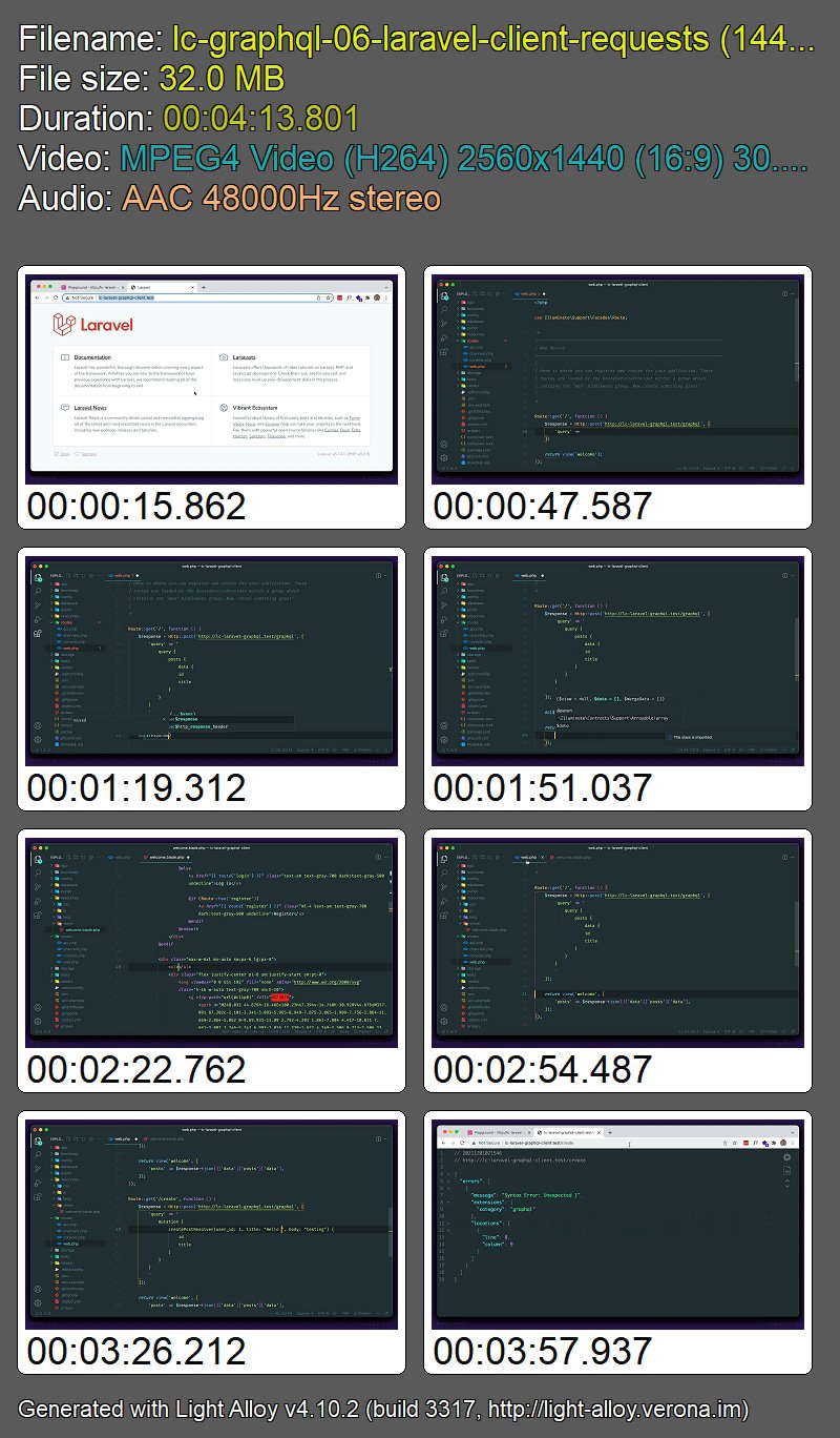 laracasts - GraphQL with Laravel and Vue