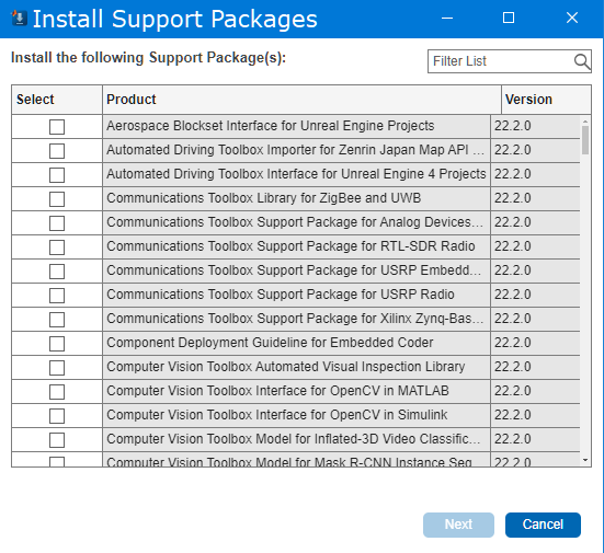 Mathworks Matlab R2023a Additional Packages